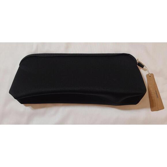 NWT Skims Neoprene Makeup Bag Sz Small 7x5 Onyx Embossed Pouch Clutch Shapewear - Picture 4 of 9